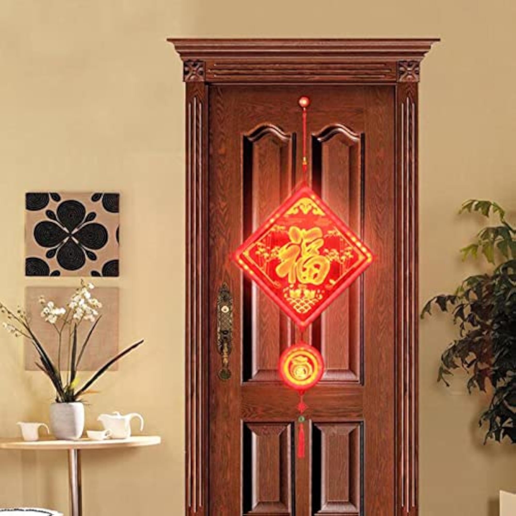 Chinese LED New Year Suction Cup Light